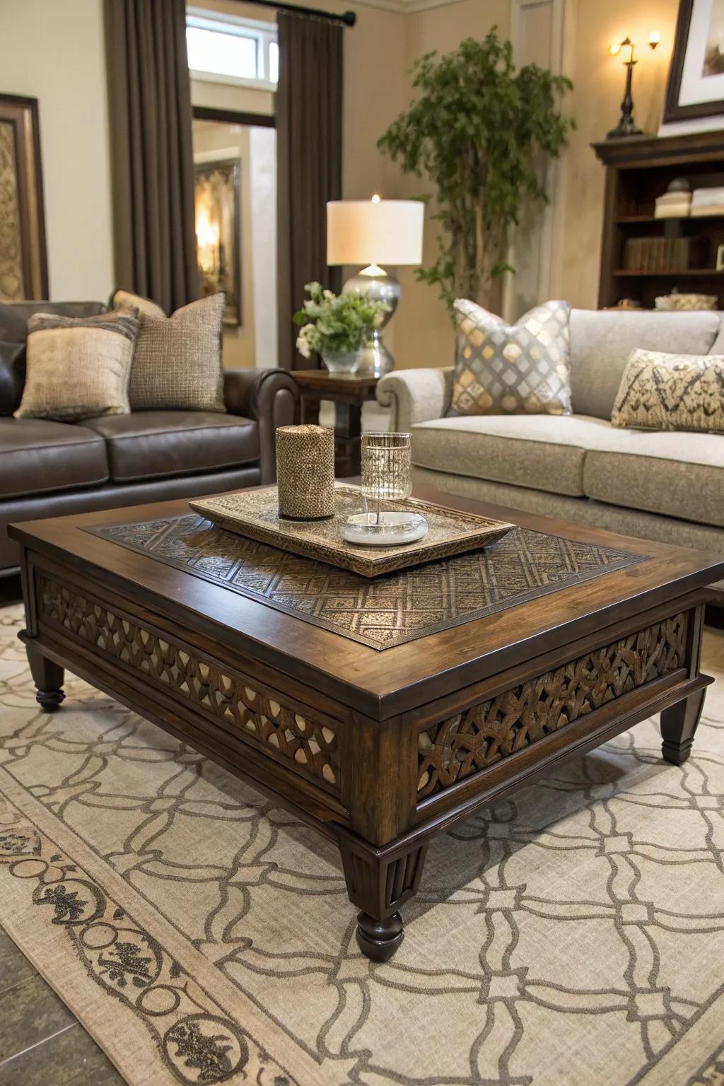 One statement piece can really make the room's design stand out.