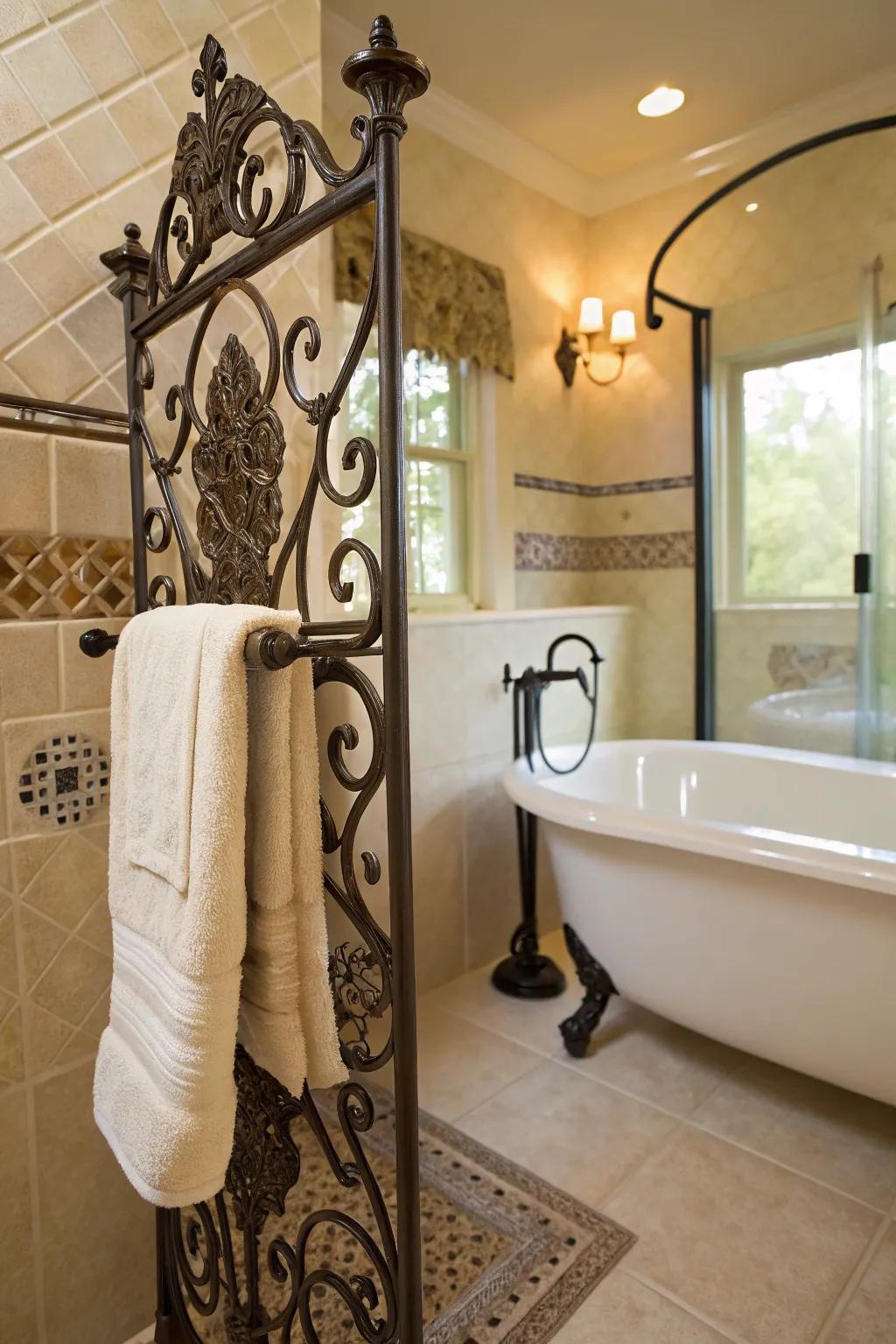 Worked metal parts adding strength and character.