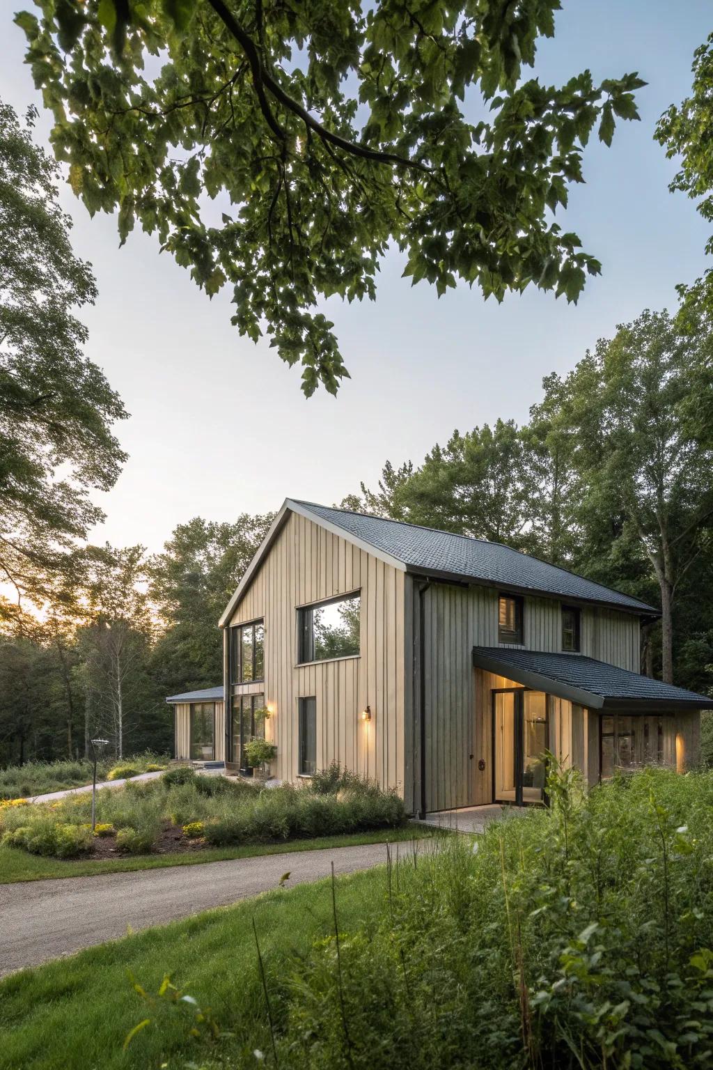 Eco-friendly vertical siding choice