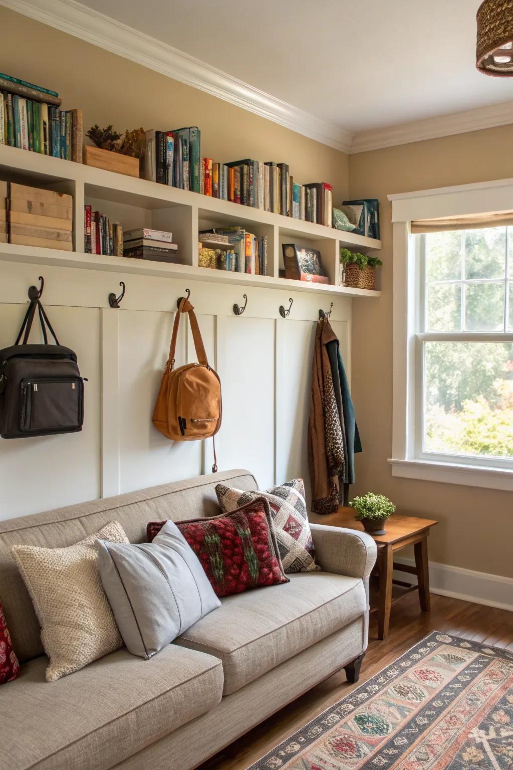Helpful decoration adds flair and utility.
