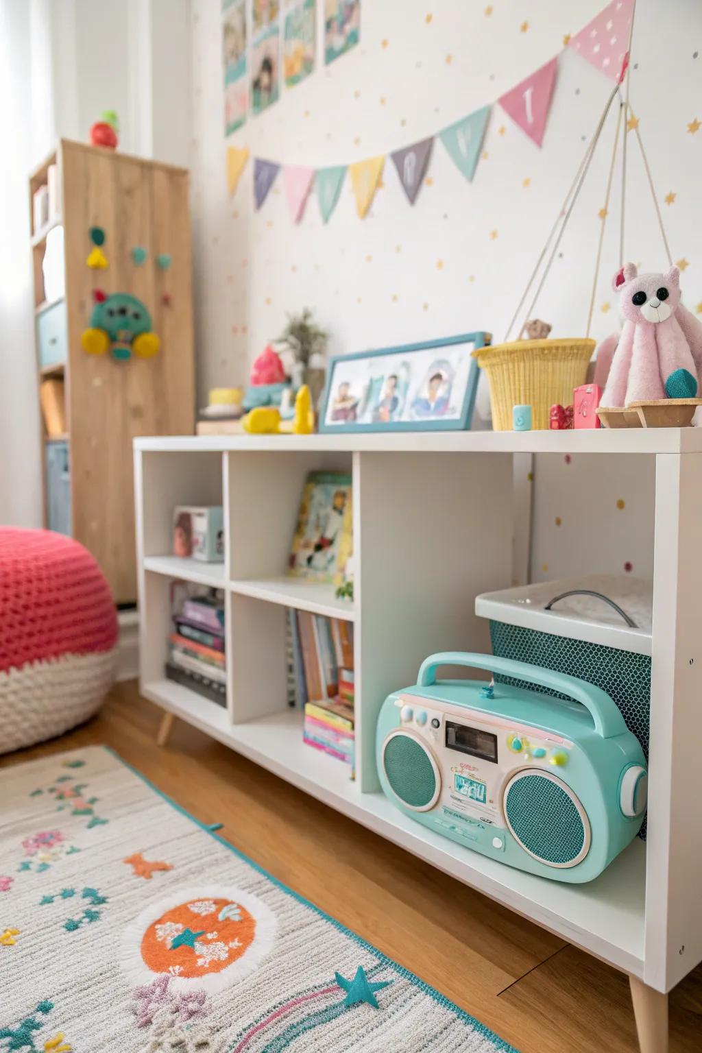 A media player introduces rhythm and sound discovery.