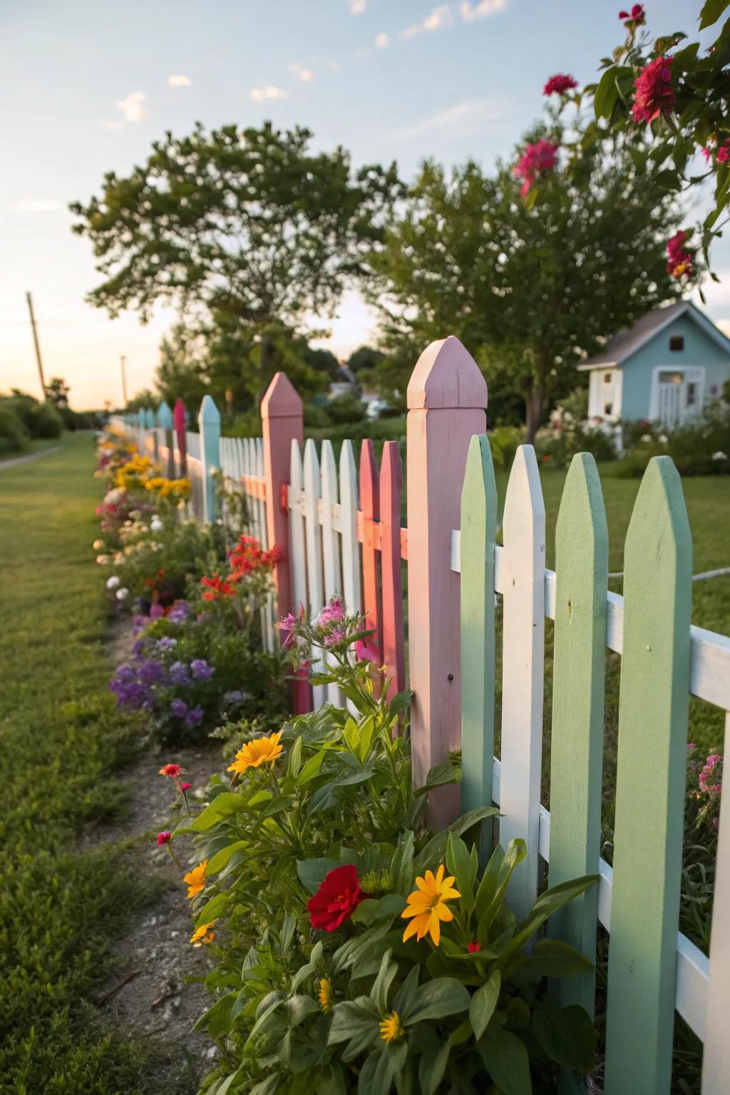 Inject whimsy using uniquely styled spindle fences.