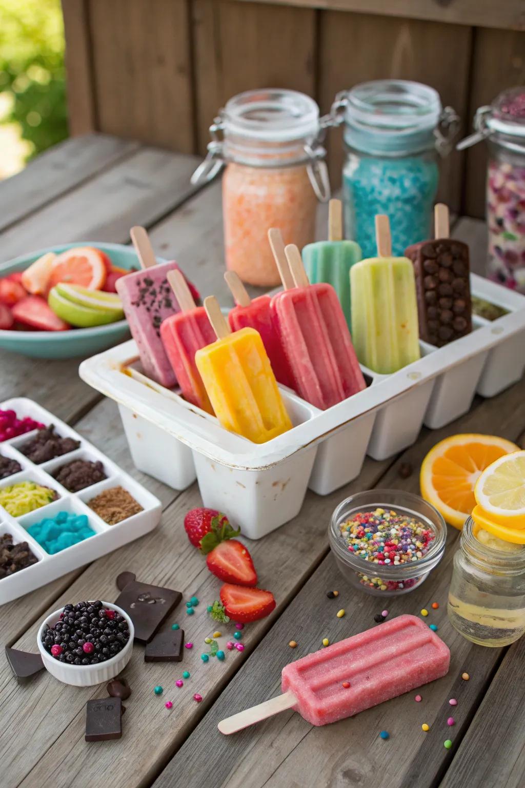 An ice confection dispensary proffers chilling, adaptable indulgences.