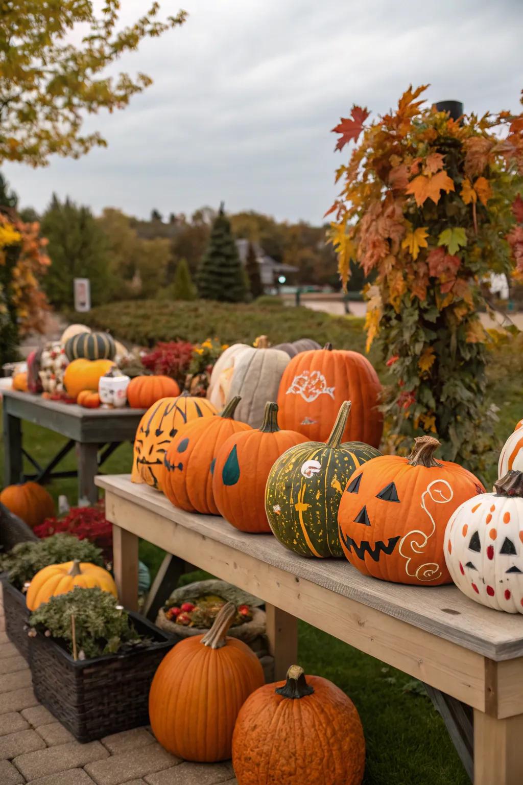 An exhibition of adorned pumpkins ignites inventiveness.