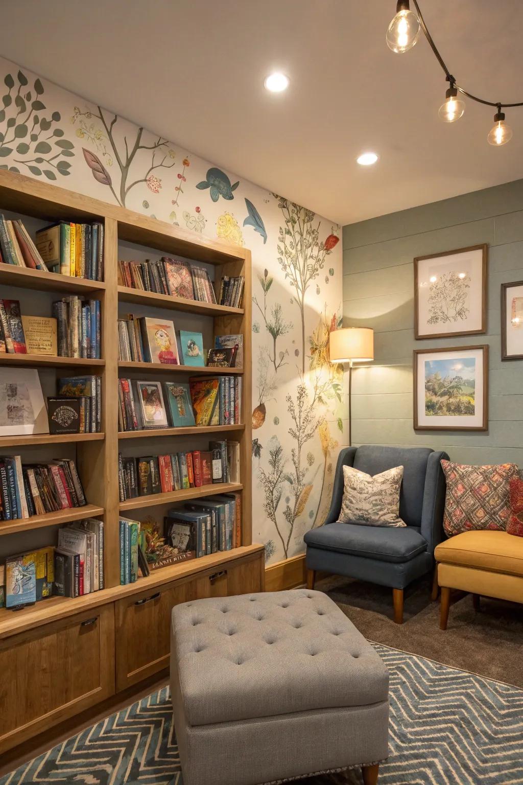 An artistic nook of inspiration.