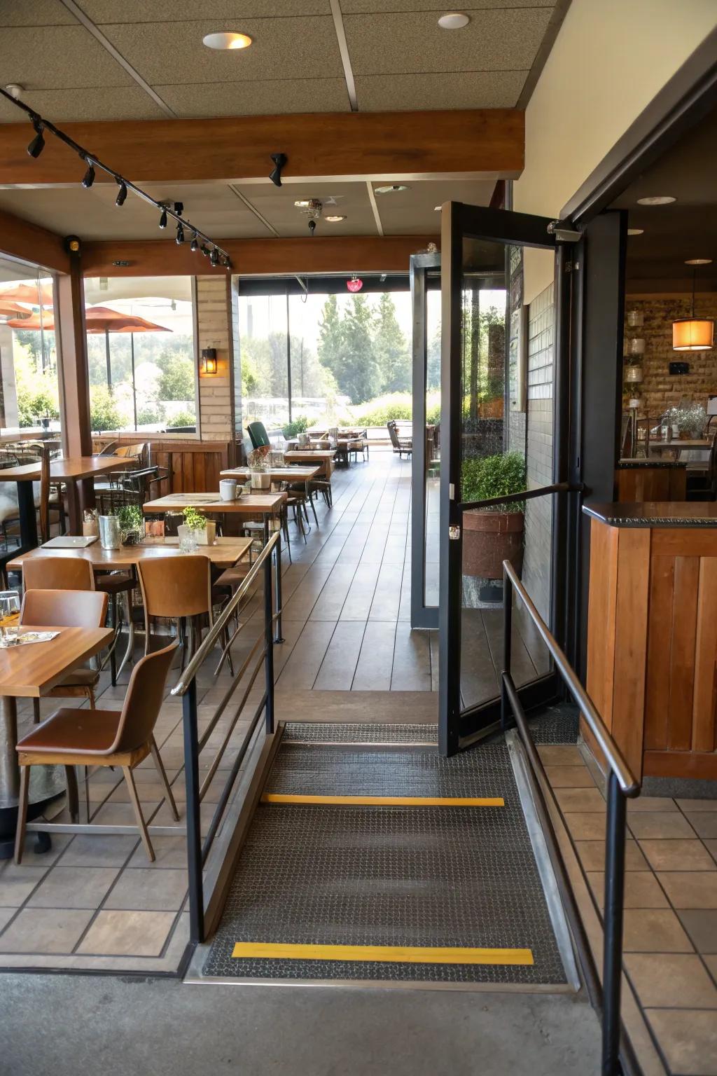 Universal access in design ensures all visitors are catered for.