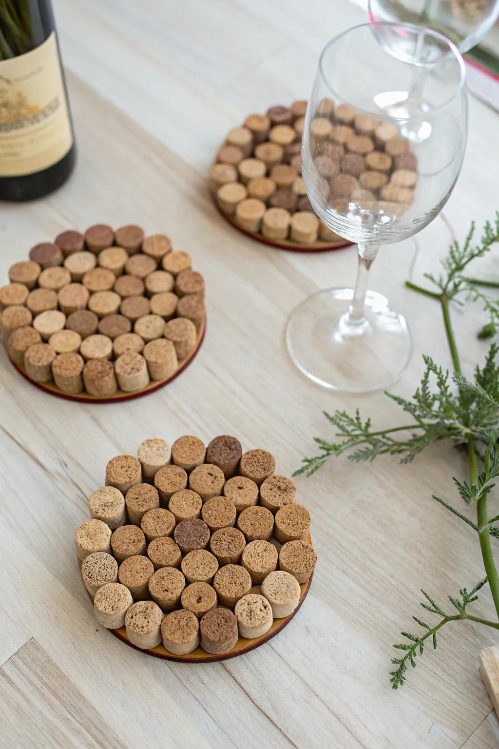Turn wine stoppers into charming past-era decor with a minimalist twist. 🍷✨ #CraftedNostalgia