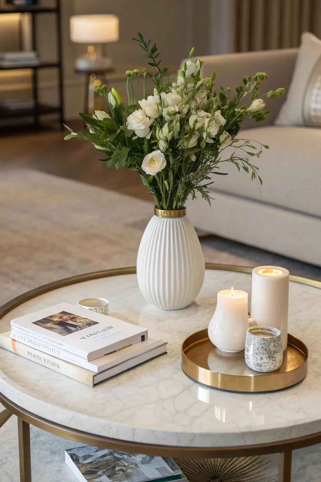 Minimalistic decor offers elegance and simplicity.