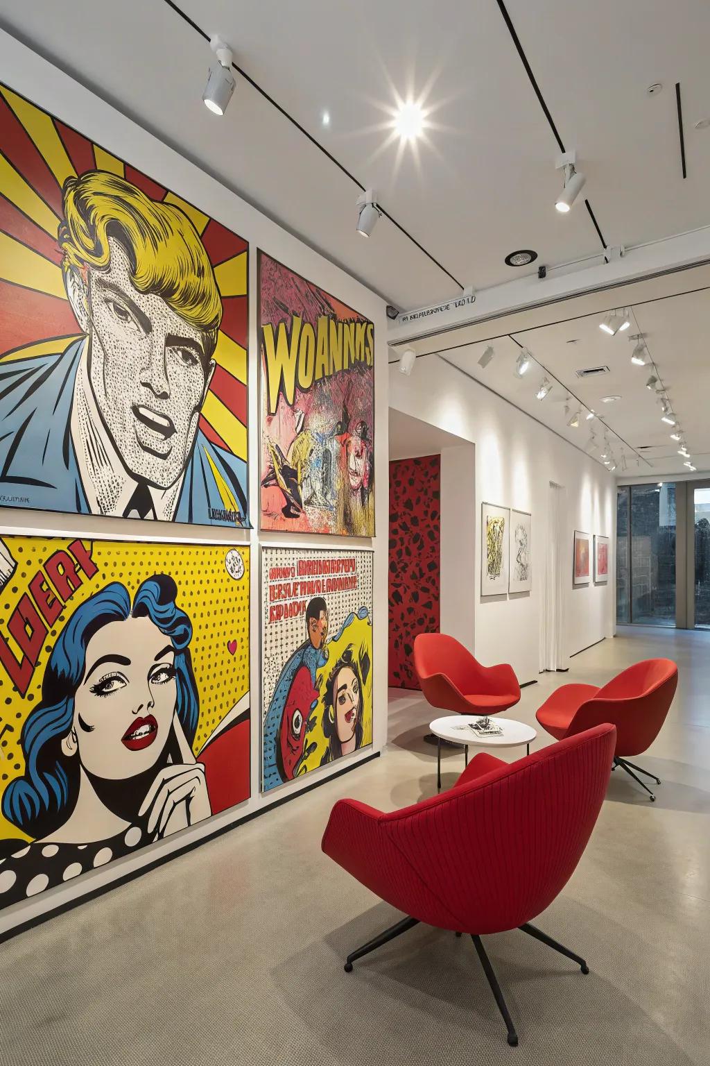 Inject fun and color with a pop art selfie backdrop.