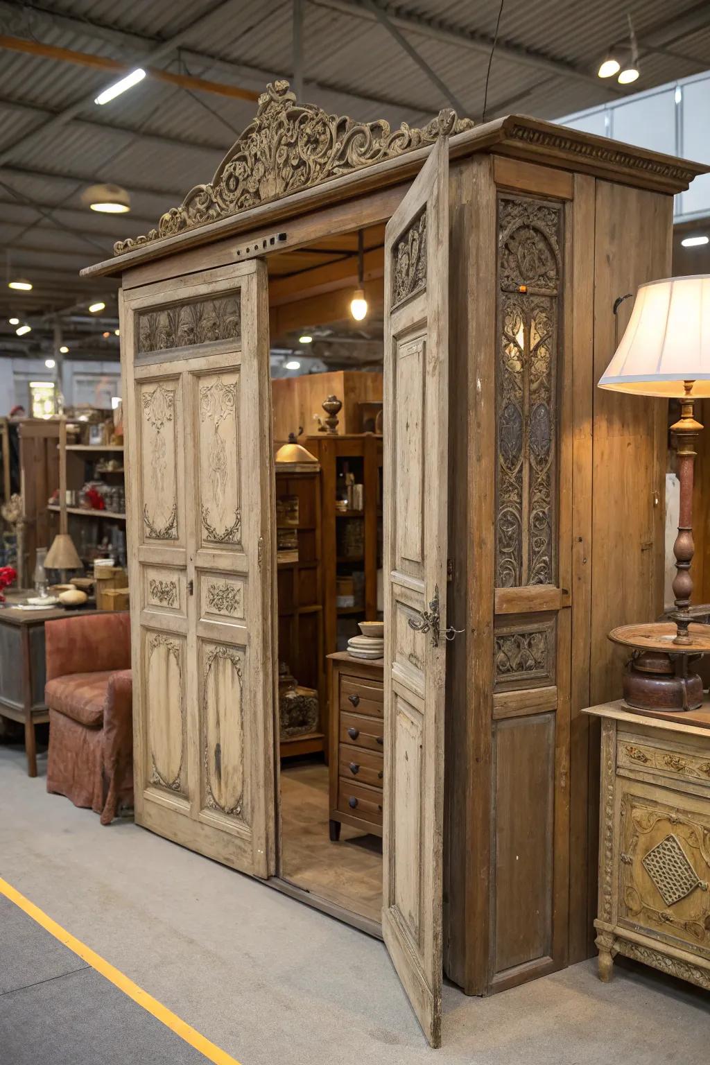 Heritage entryways repurposed as a stunning backdrop