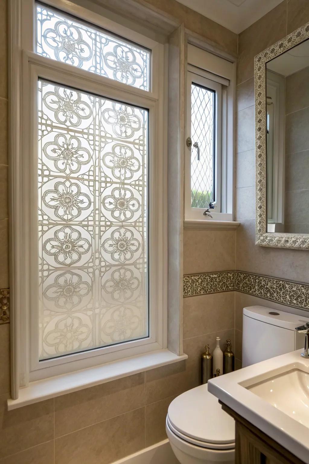 Window overlay delivers style and privacy.