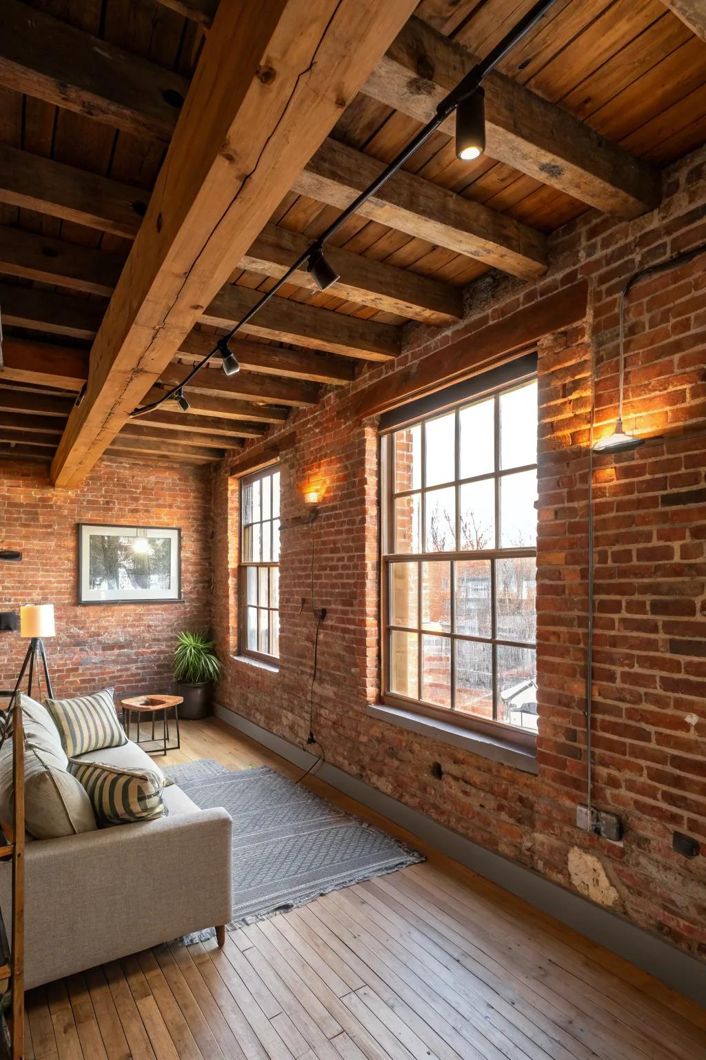 Highlighting architectural attributes infuses character into a loft.