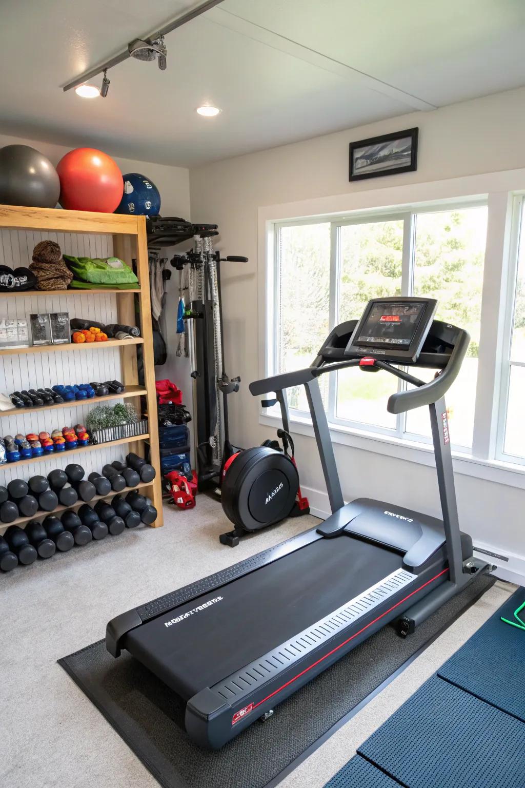 Remain fit and motivated with smart gym equipment that adapts to your fitness objectives.