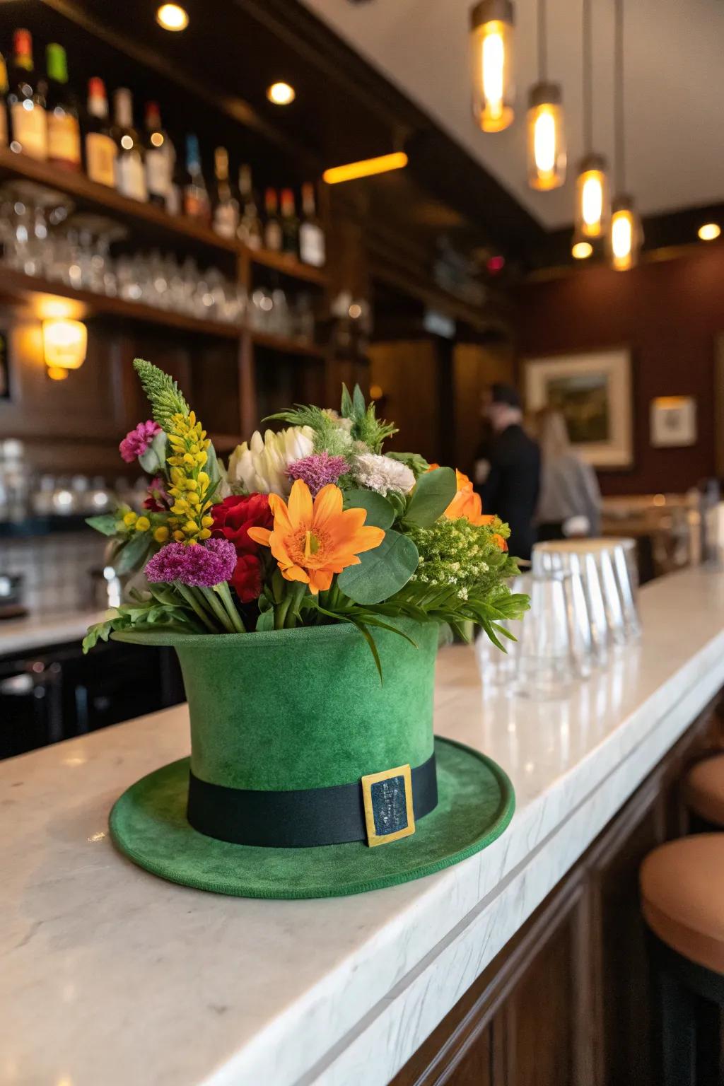 Leprechaun hat embellishments inject a playful and celebratory ambiance.