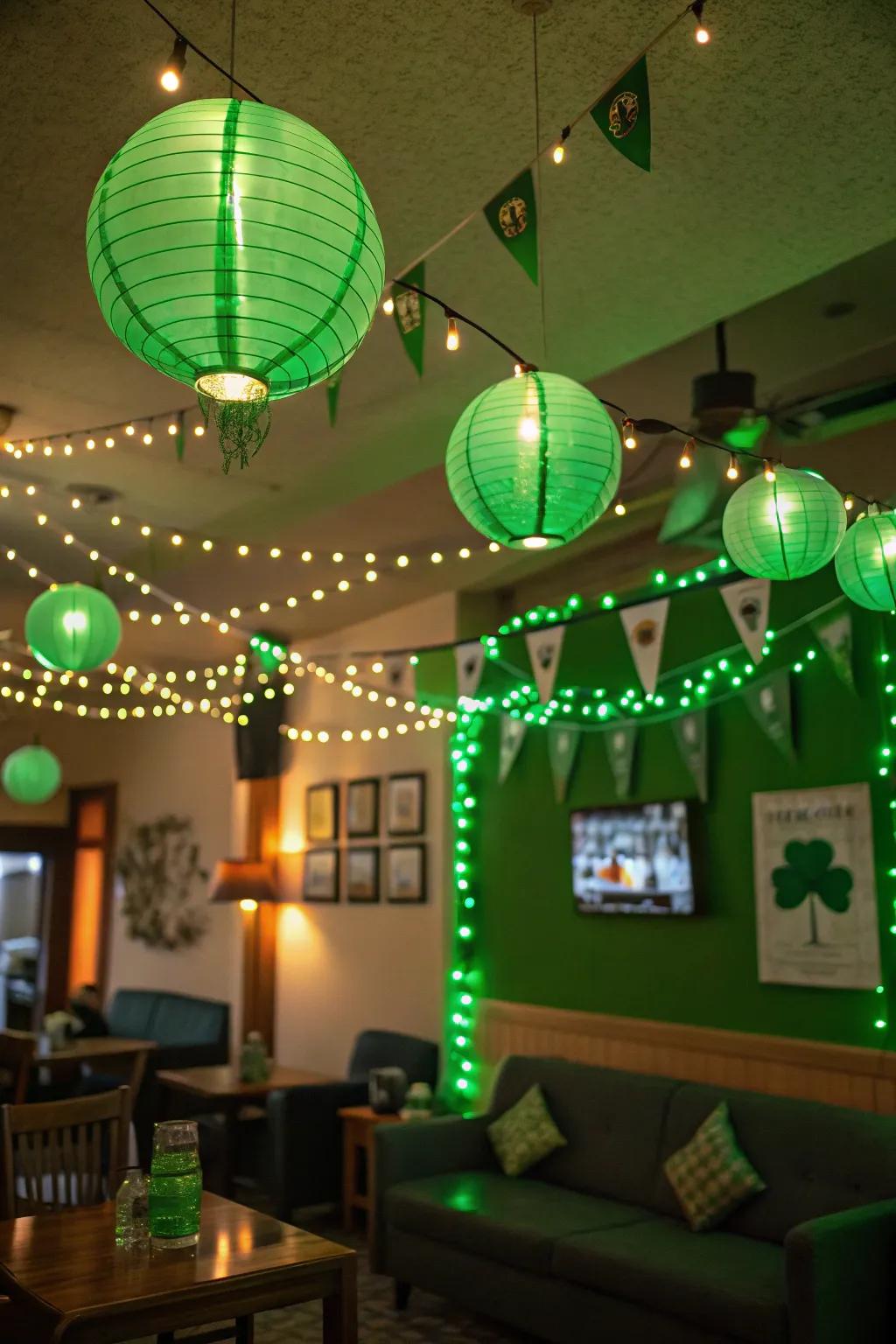 Establish the perfect vibe using captivating green lighting that transforms your area.