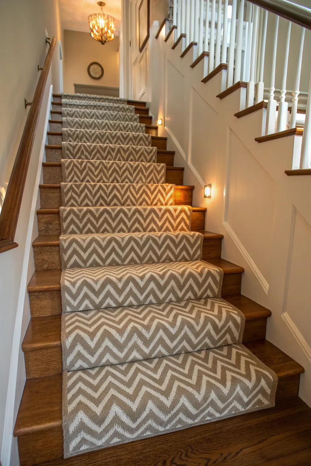 Traditional patterns bring a homely and nostalgic feel to your stairs.