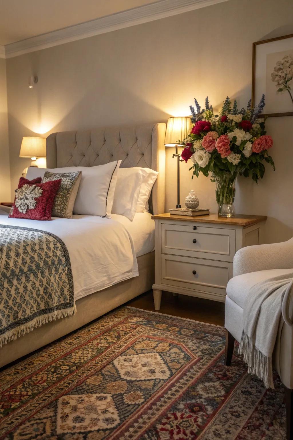 Create a restful bedroom retreat for enhanced relaxation.