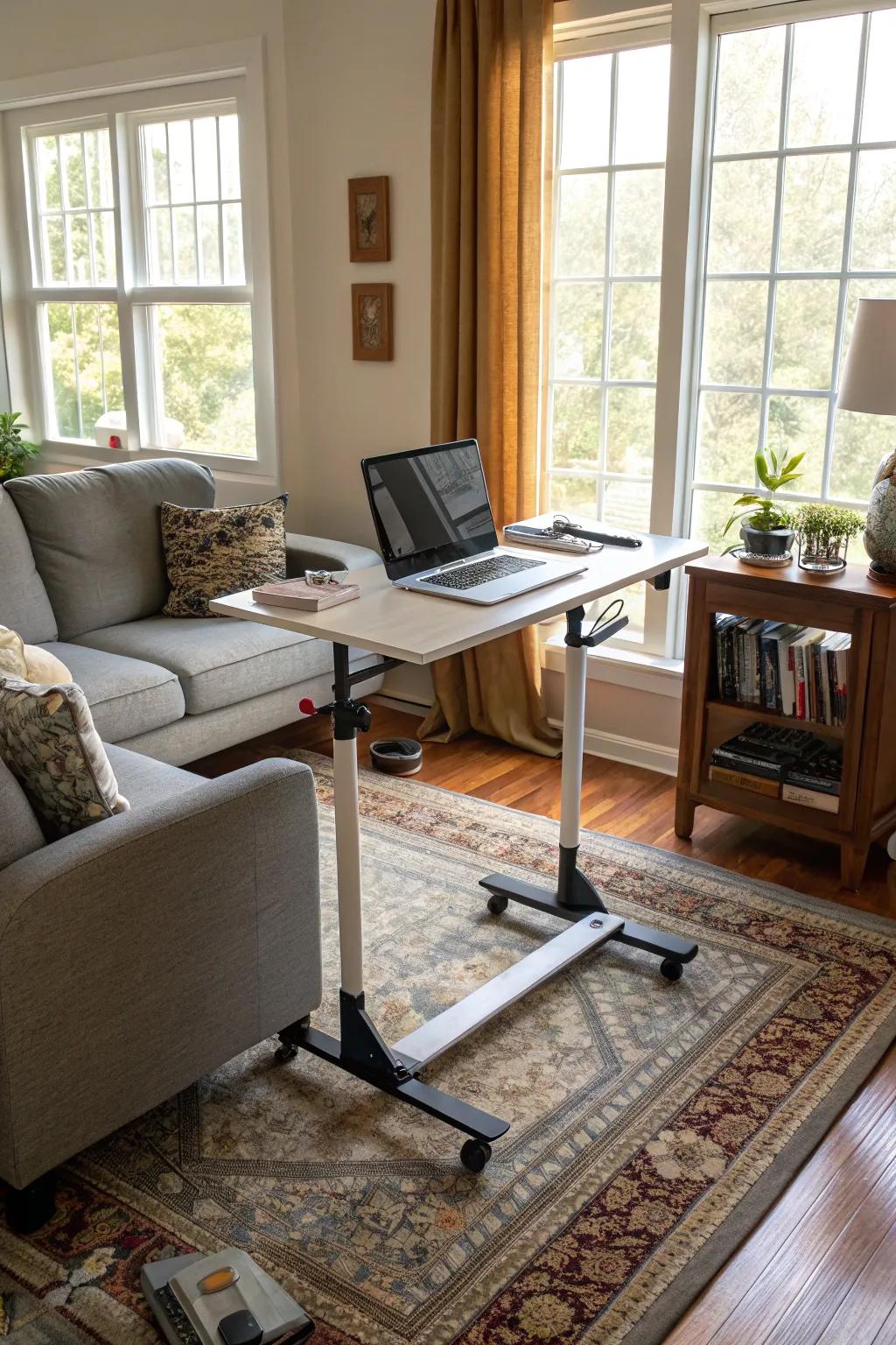 Mobile workspaces provide adaptability for varying needs.