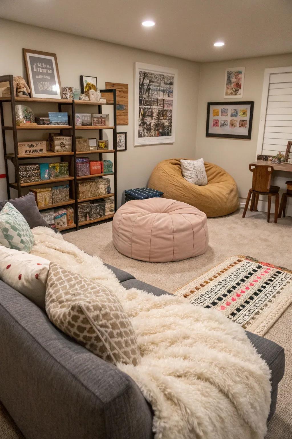 Textures enhance comfort and warmth.