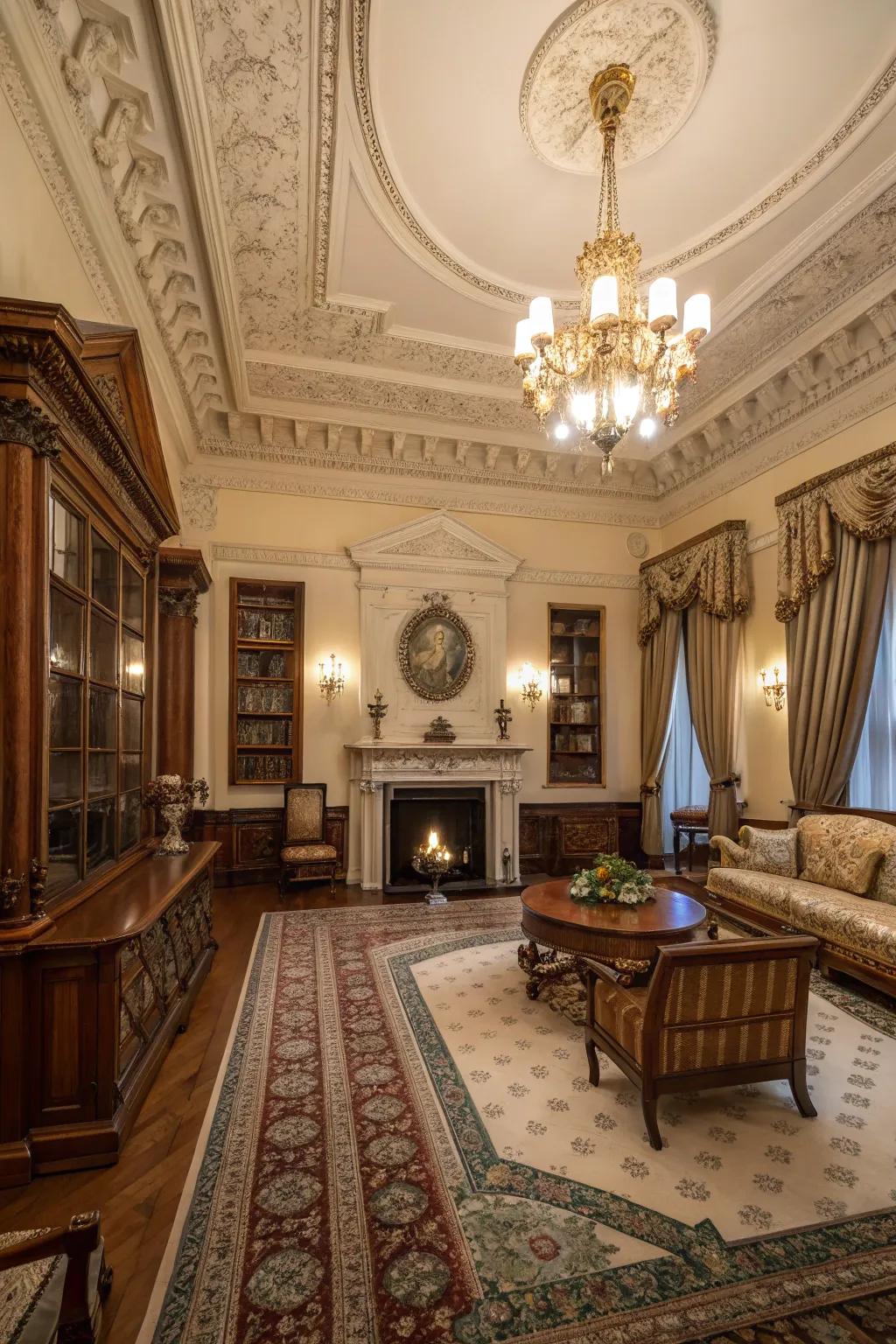 Timeless sophistication with classic and sophisticated decor.