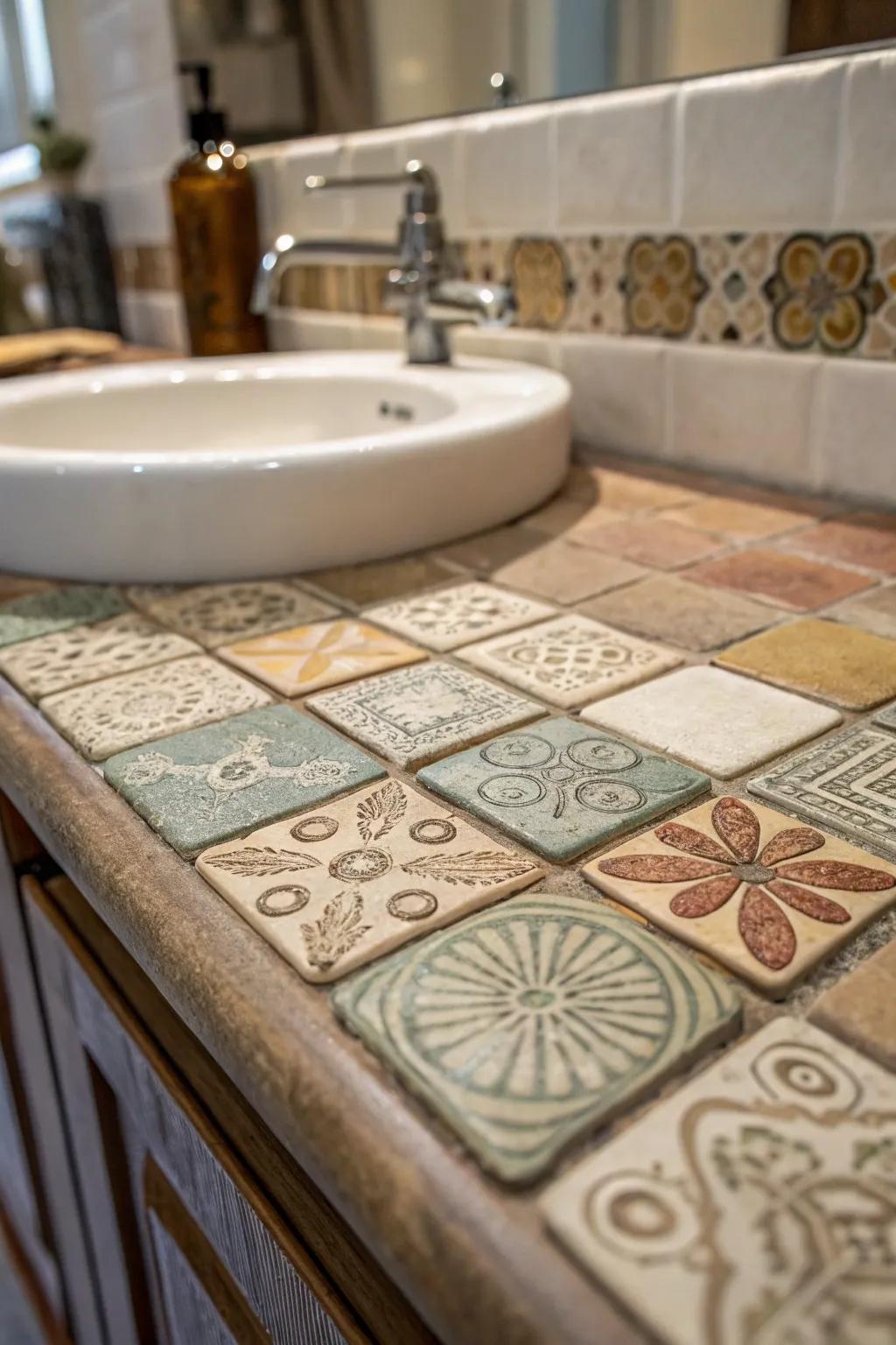 Artisan tiles append singular artistry and profundity.