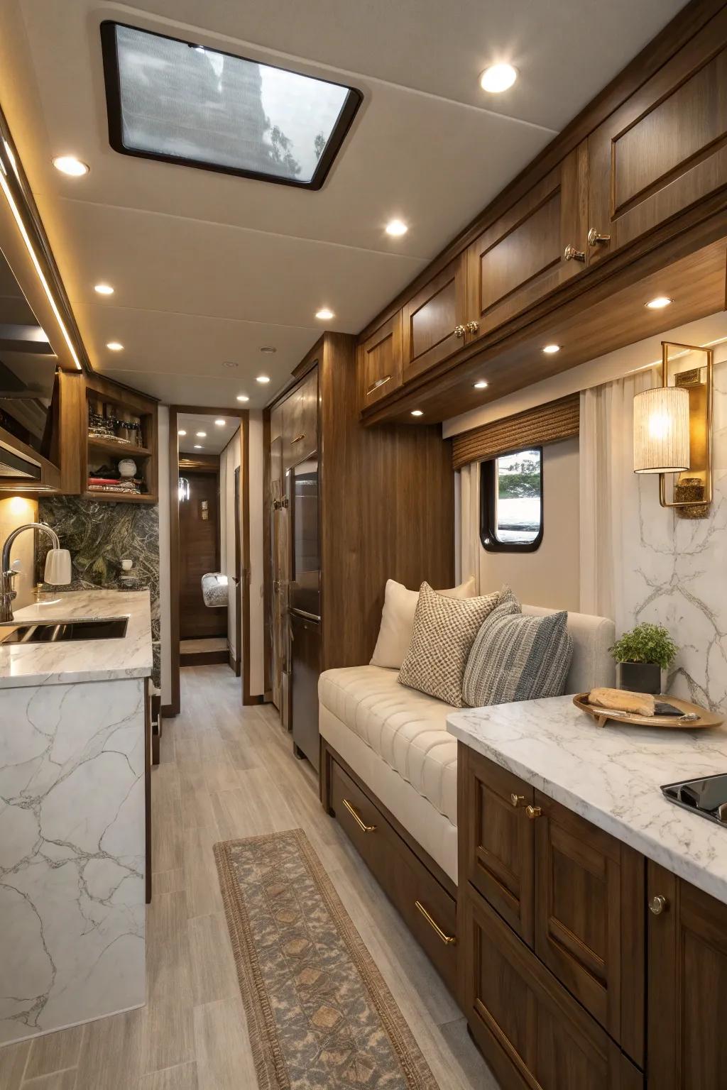 Encounter opulence within a condensed expanse.