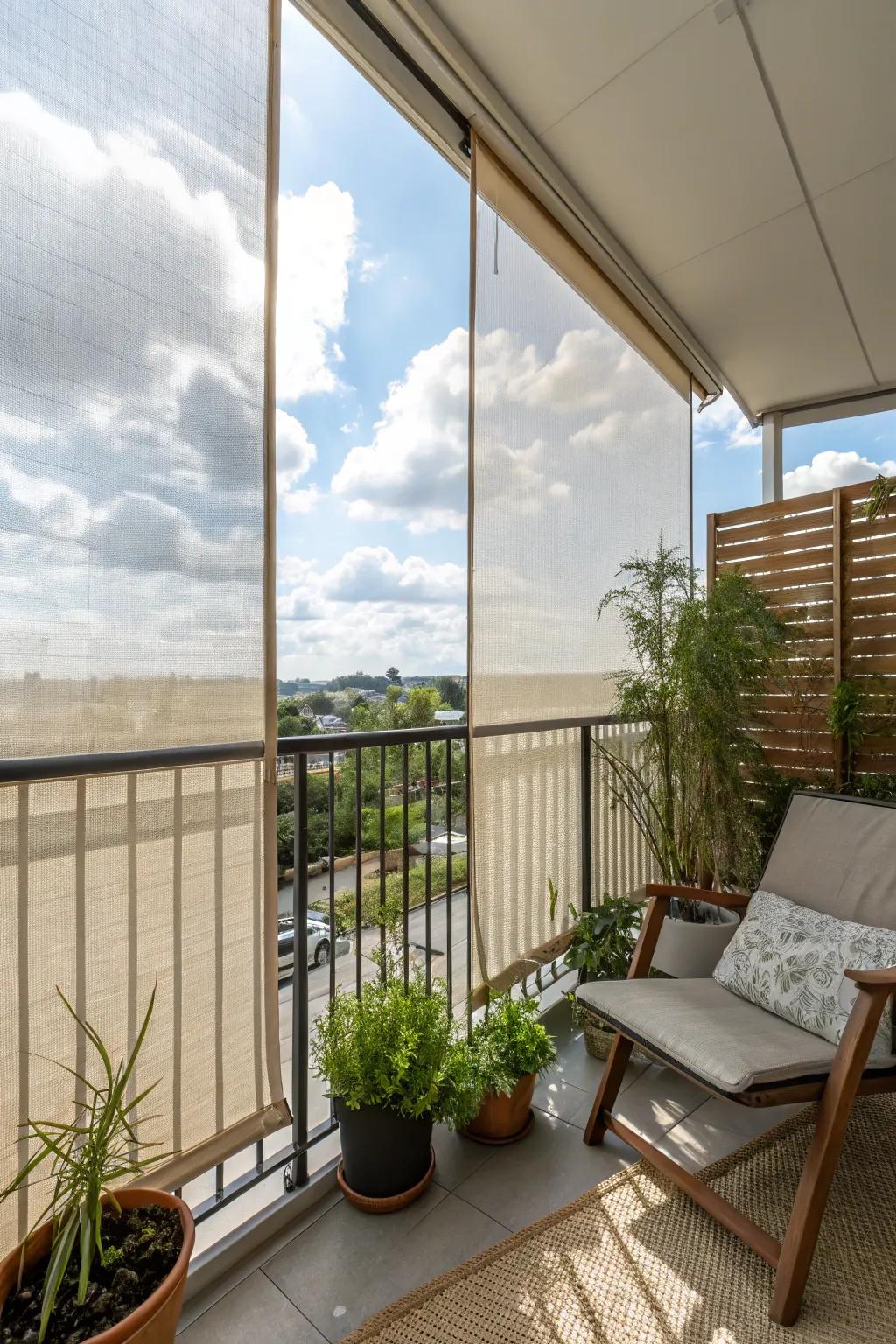 Forge a snug retreat with a fashionable privacy wall.