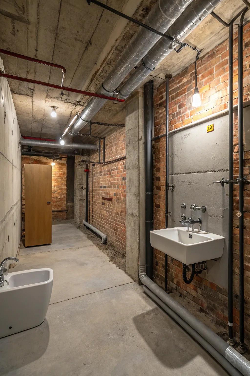 Industrial features bring contemporary edge.