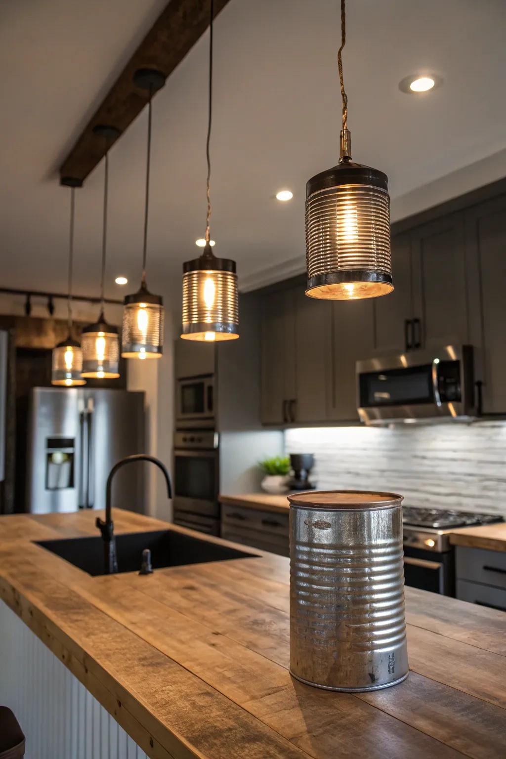 Give new life with style using repurposed metal lights.