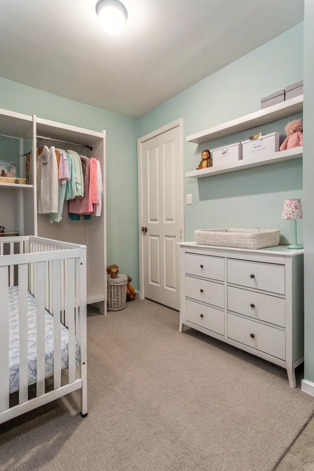 Minimalism helps encourage a serene environment.