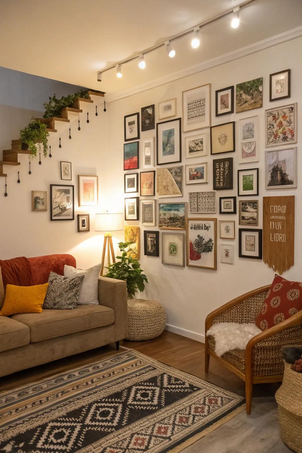 Unconventional appeal for the adventurous decorator.