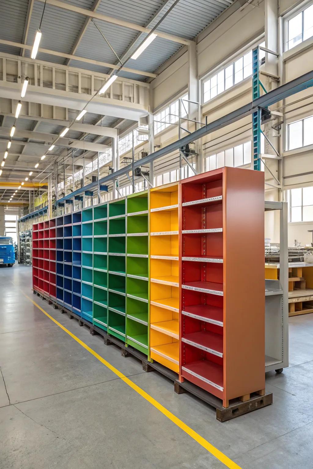 Color coordination improves organization and visual appeal.