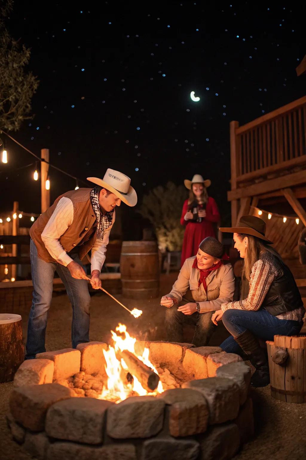 A bonfire with sweet layers is the ideal party close.