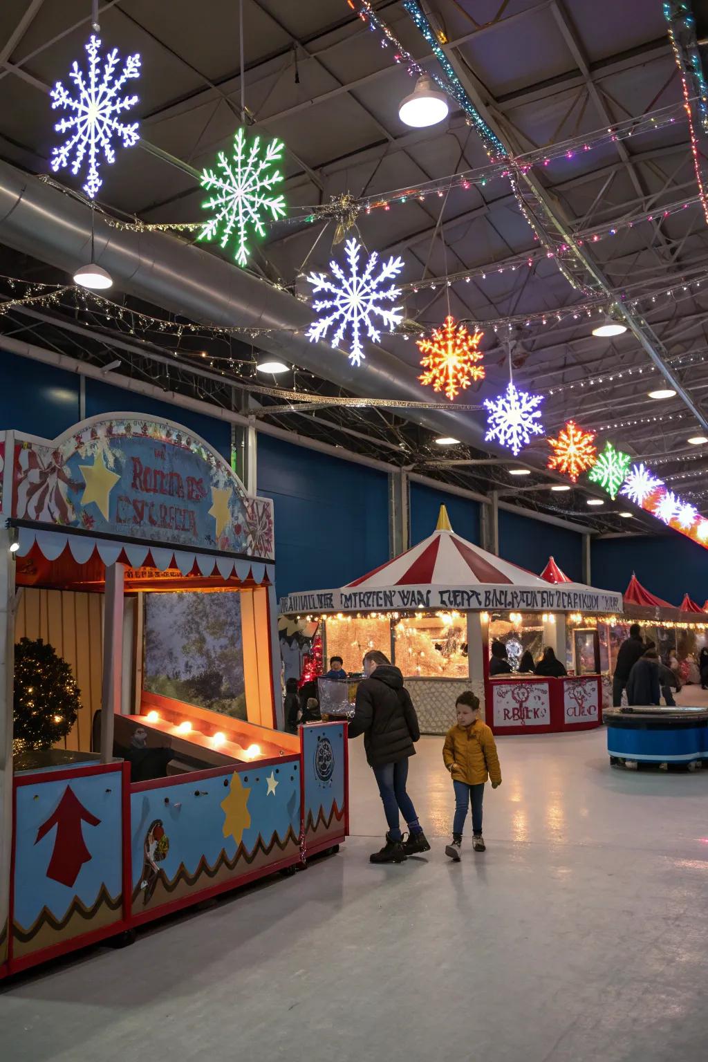 Enjoy the festive fun of a winter carnival.