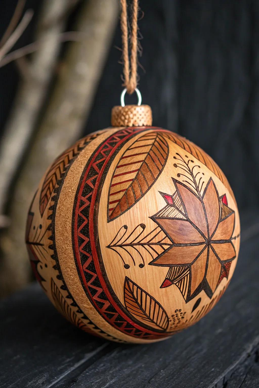 Elevate your decor with handcrafted wooden ornaments, perfect for any season.