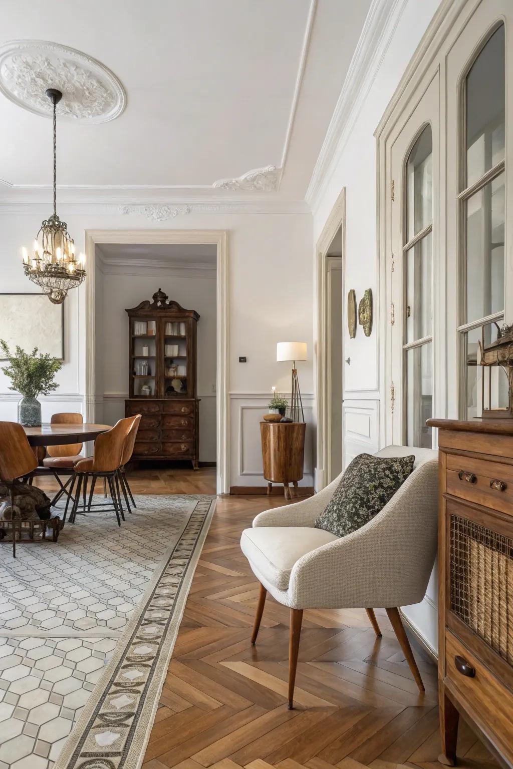 Blending classic and contemporary aspects in bridges crafts a timeless aesthetic.