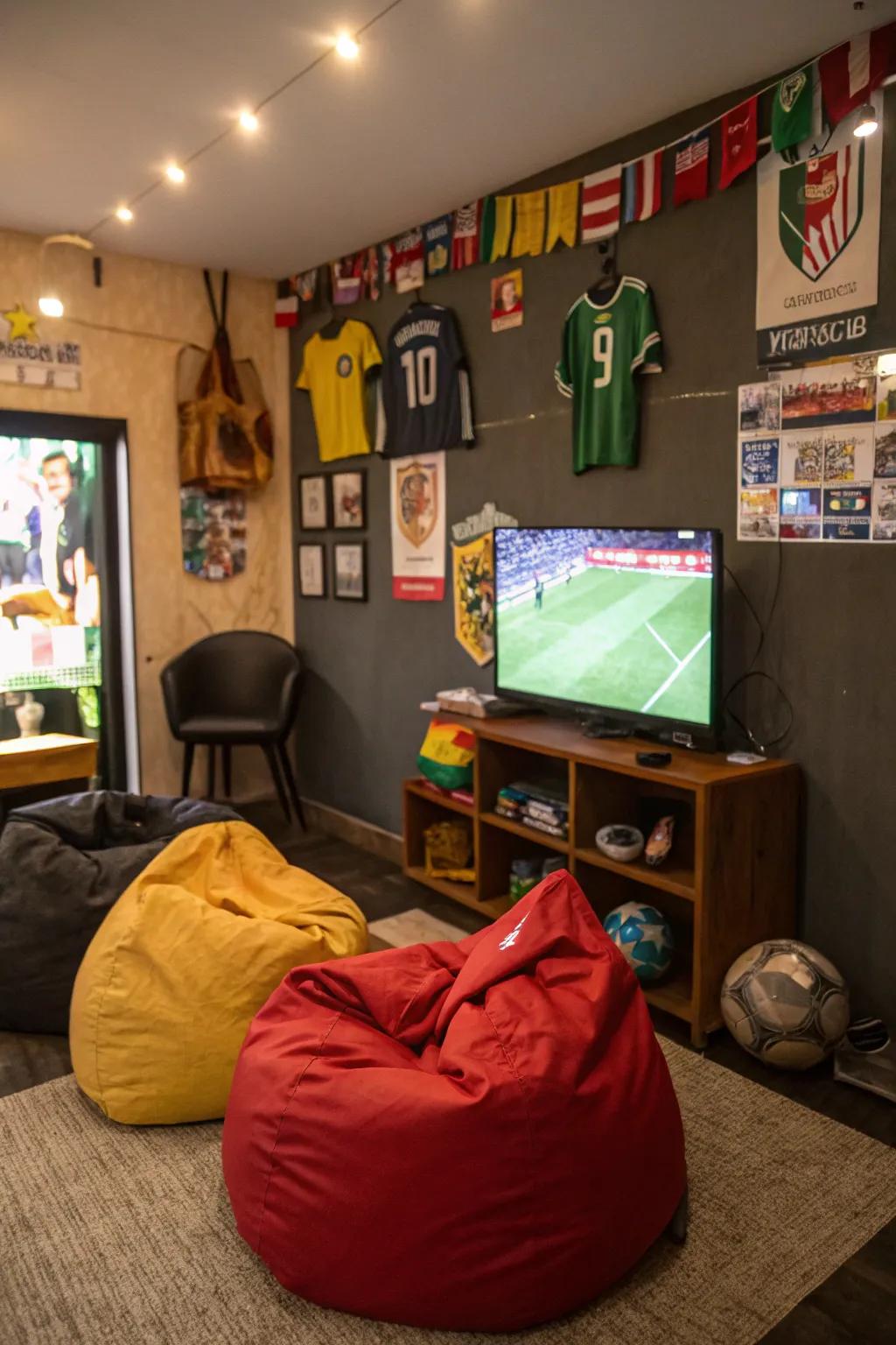 A viewing zone dedicated to catching every game highlight.