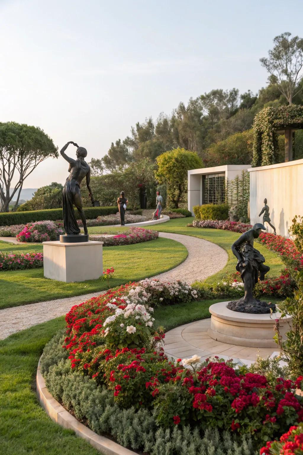 Open-air craft installations infuse individual expression and intrigue.