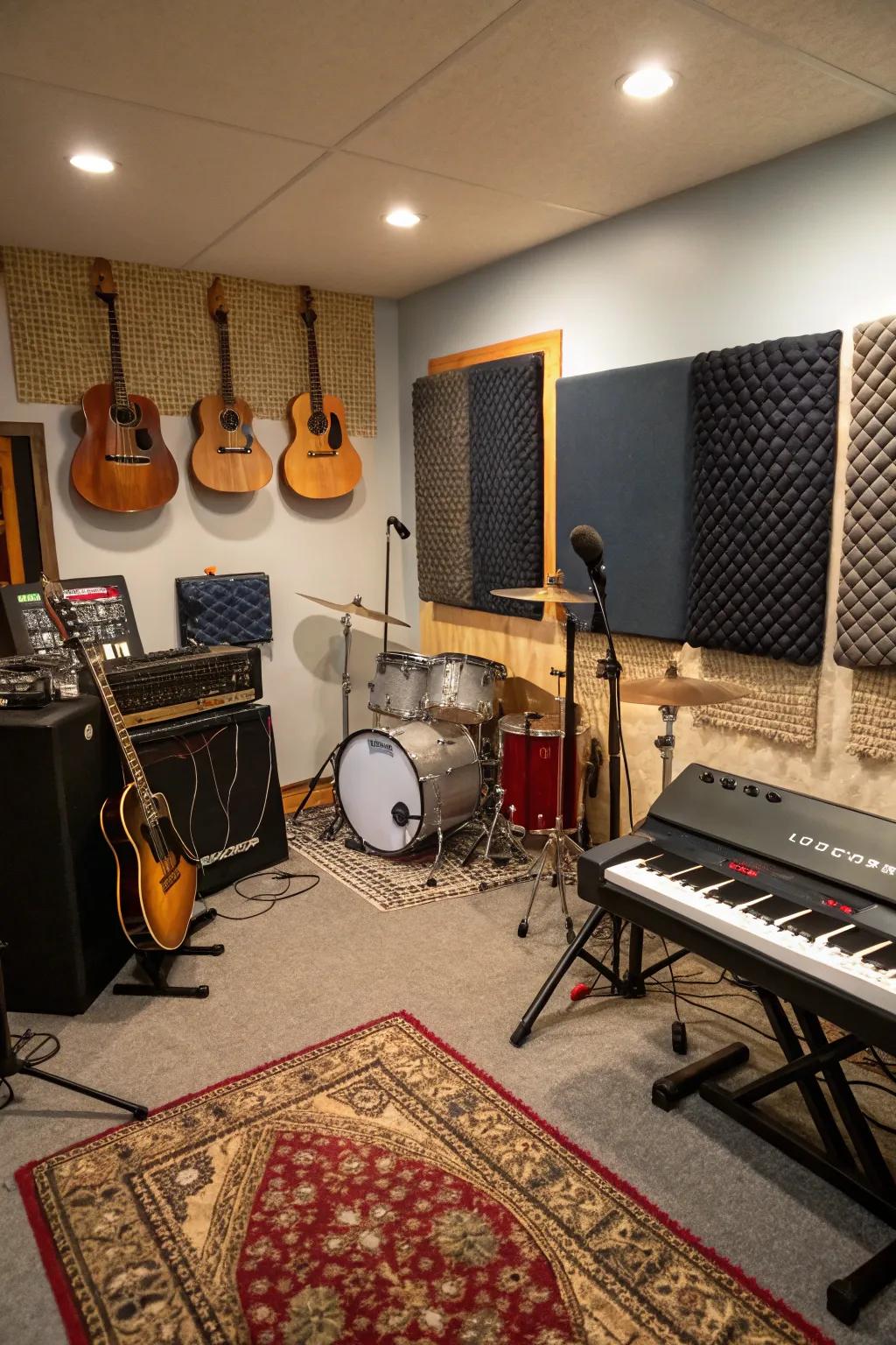 Immerse yourself in music with a dedicated room.