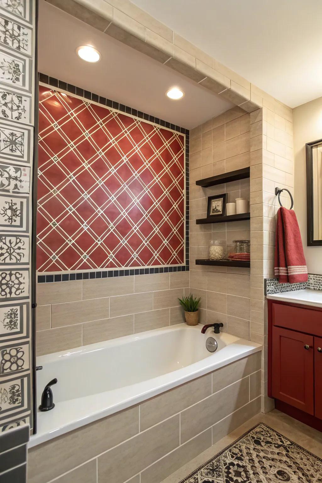 Make an impression with a striking highlight wall.