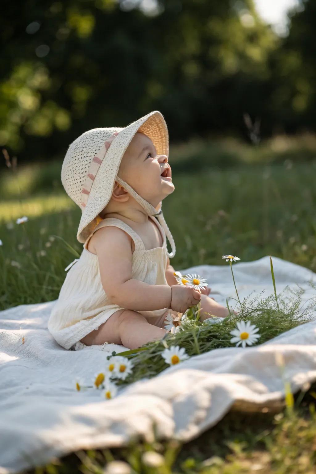 Smiles and Sunlight: Capturing a Springtime Delight