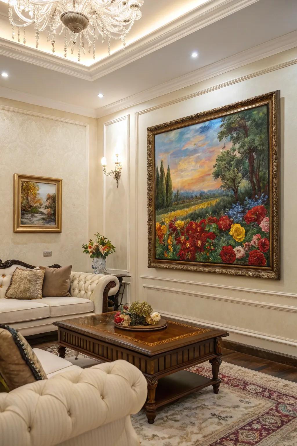 Oil paintings offer vibrant and textured artistic expressions