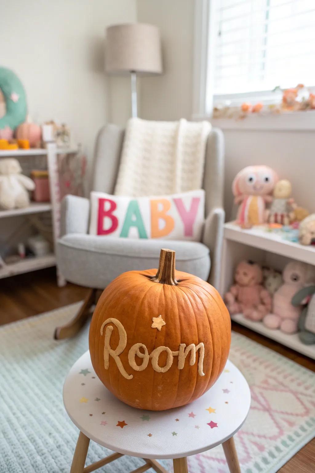 A gourd moniker shield introduces a personalized embellishment.