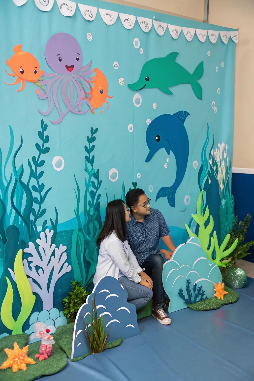 An under-the-sea theme adds a splash of fun and creativity.