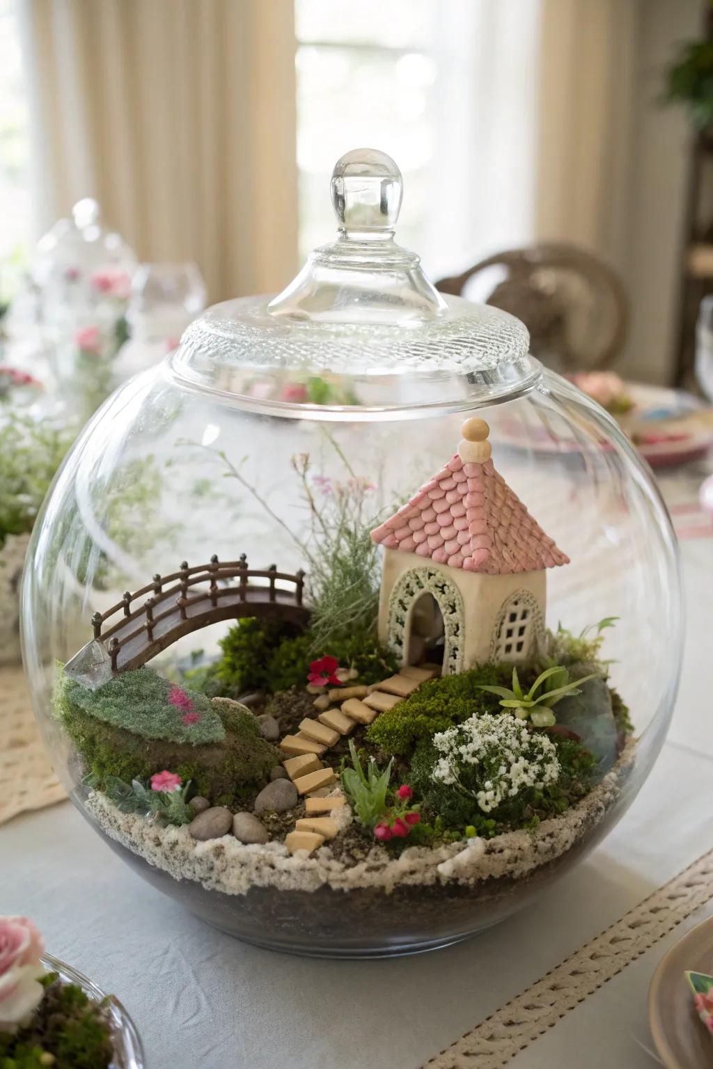 A fairy landscape contributes magic, interest to your adornment.