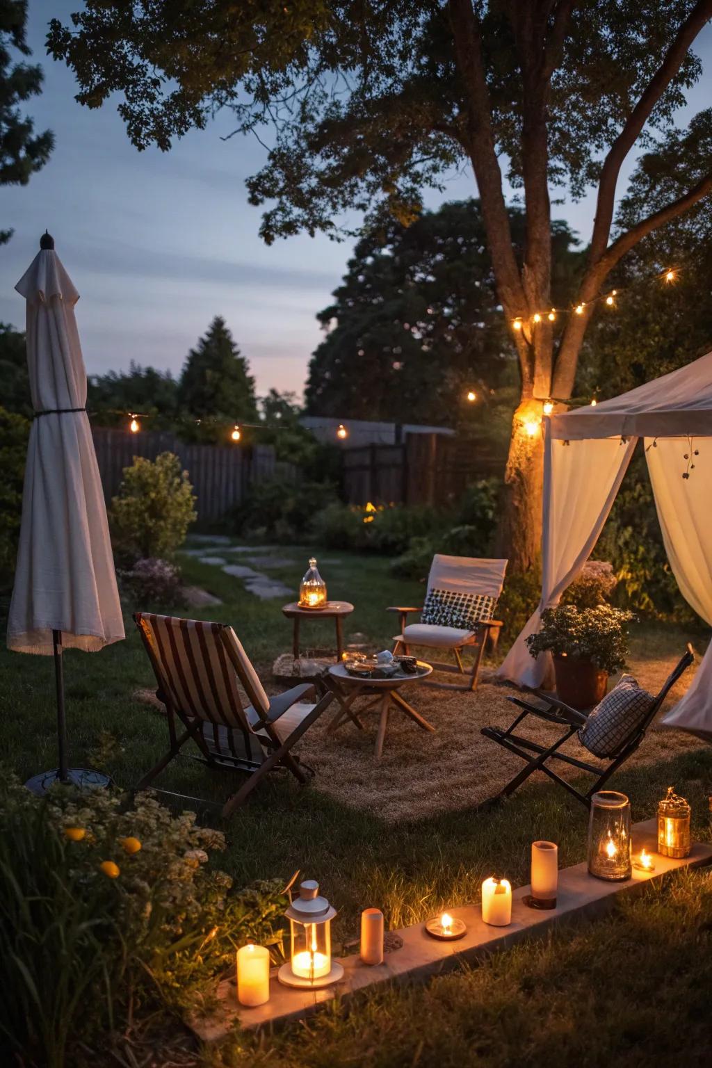 Citronella torches help create a bug-free camping experience.