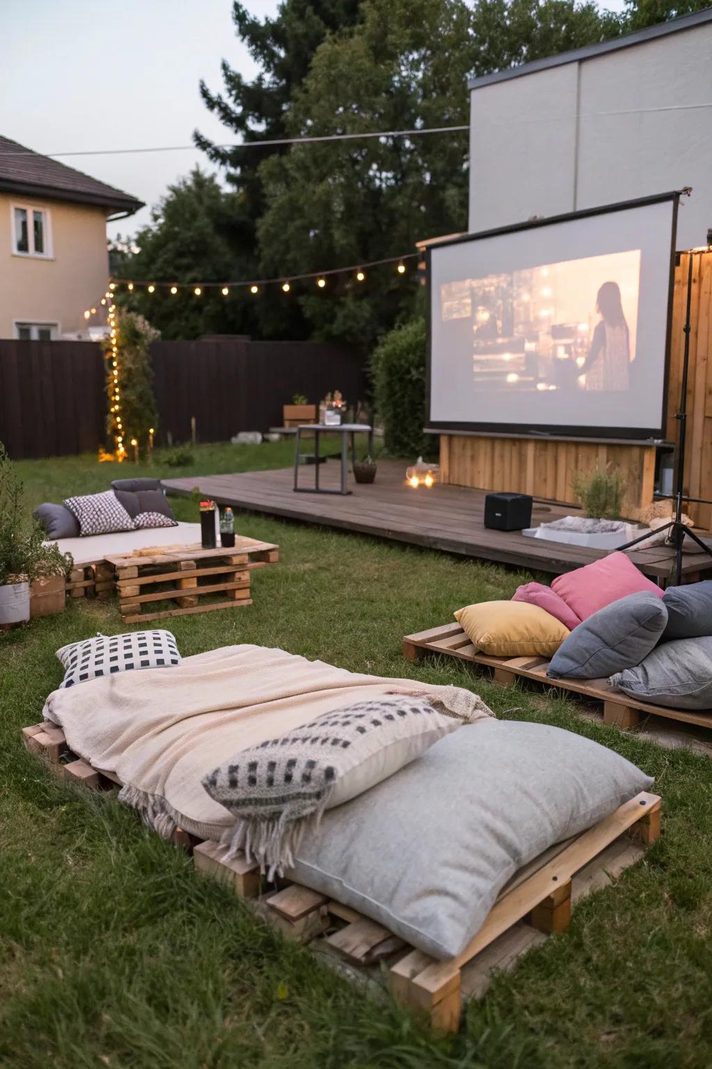 Pallet lounges deliver a creative and sustainable seating solution.