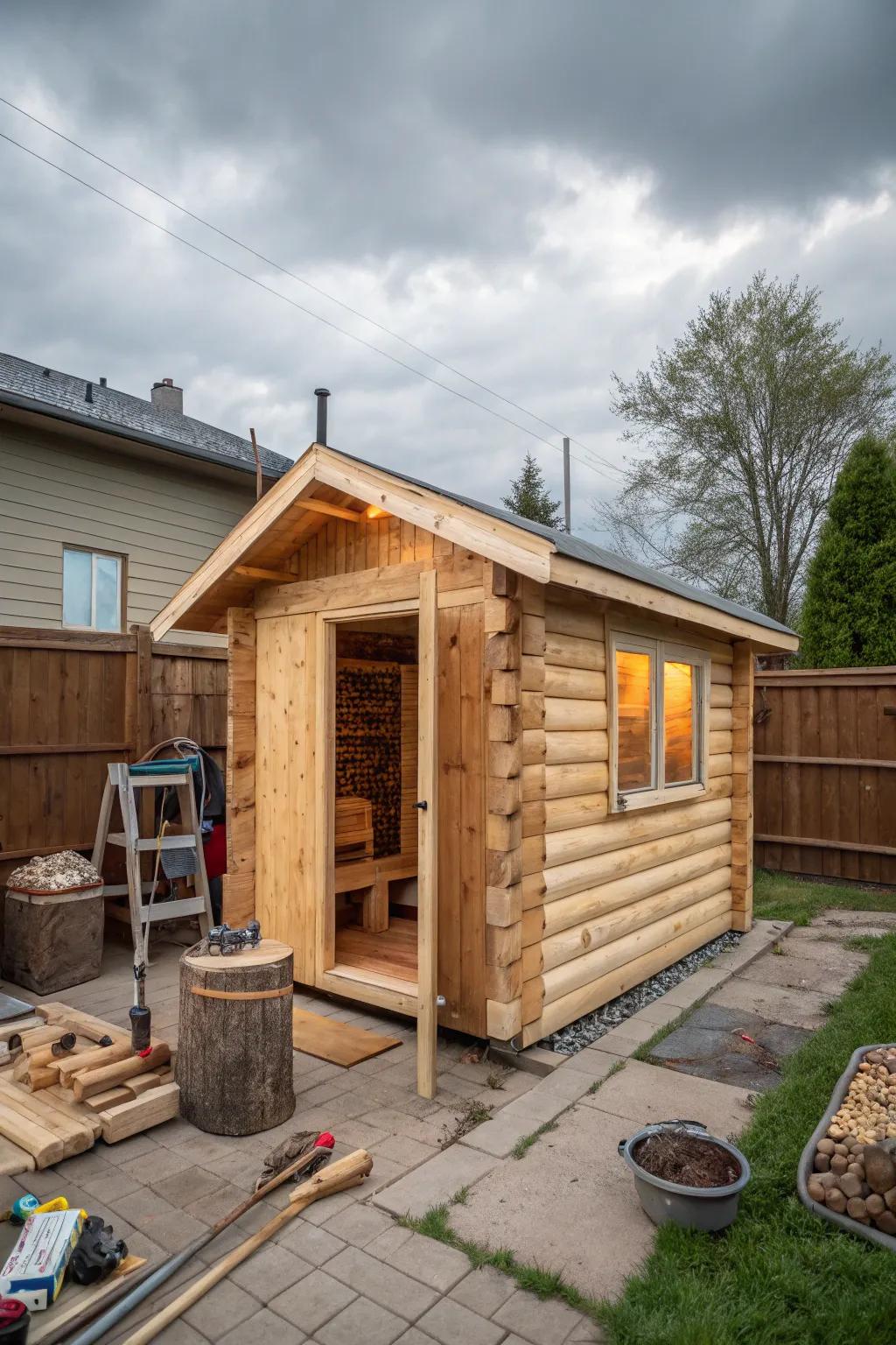 A do-it-yourself steam room project for creative builders.