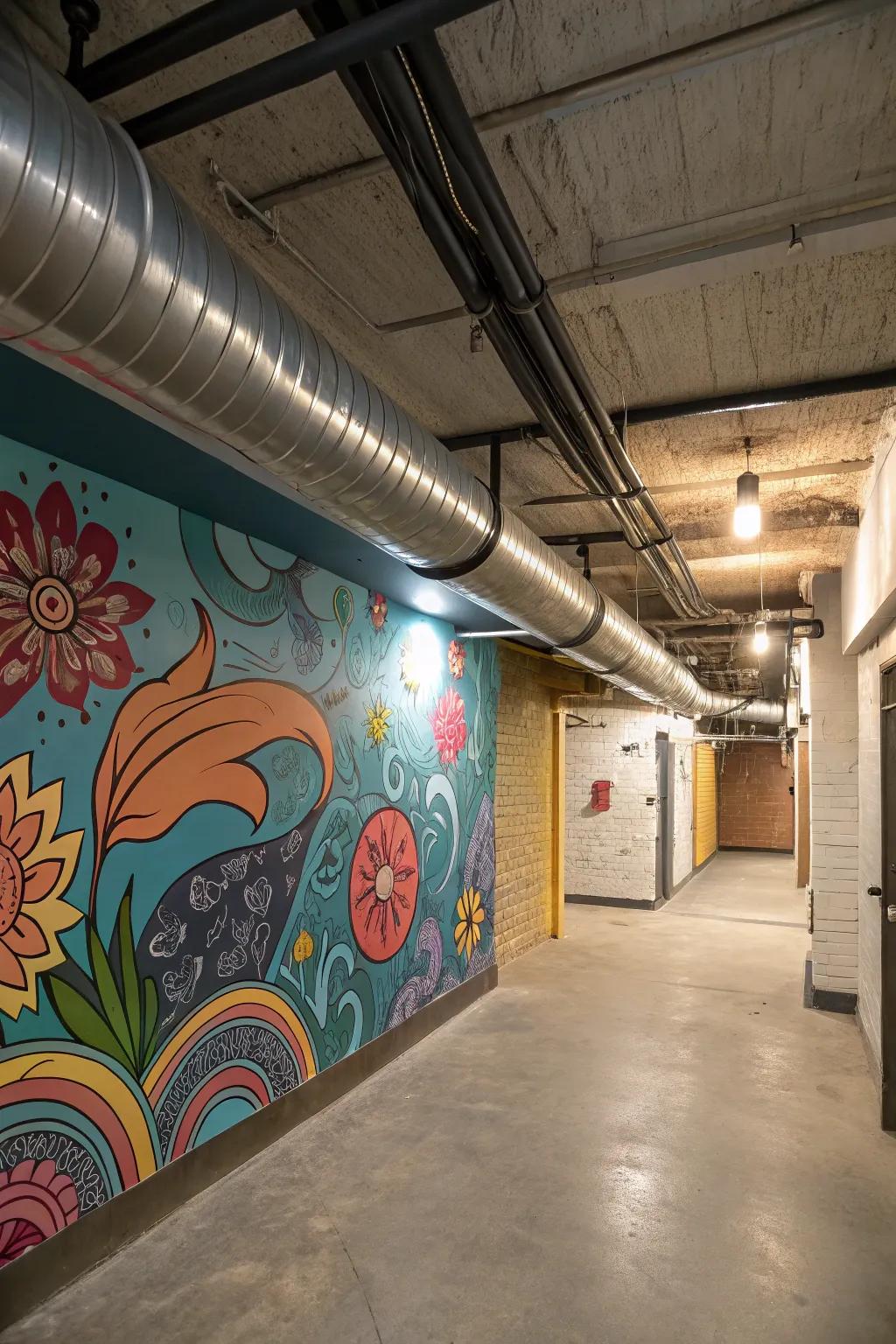 Turn network into an artistic feature with a bespoke mural.