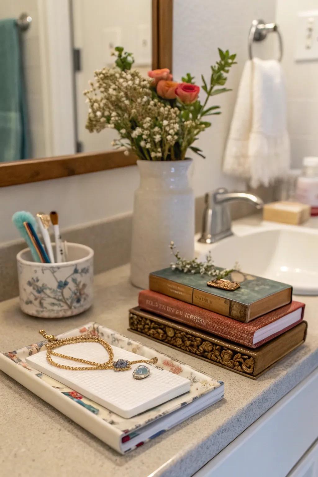Bestow personal nuances upon your bathroom for an extraordinary, inviting ambiance.